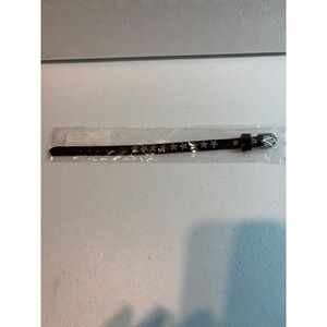 Balajor Mens NEW Bracelet‎ Dark Brown Leather Star Studded Buckle Closure